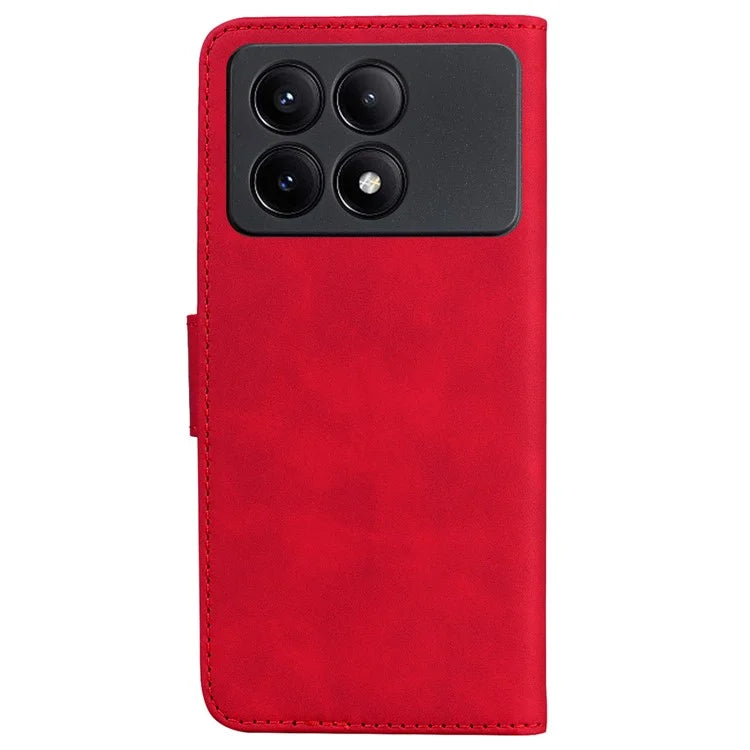 For Xiaomi Poco X6 Pro 5G / Redmi K70E 5G Anti-Scratch Phone Case Butterfly Printing Leather Flip Cover