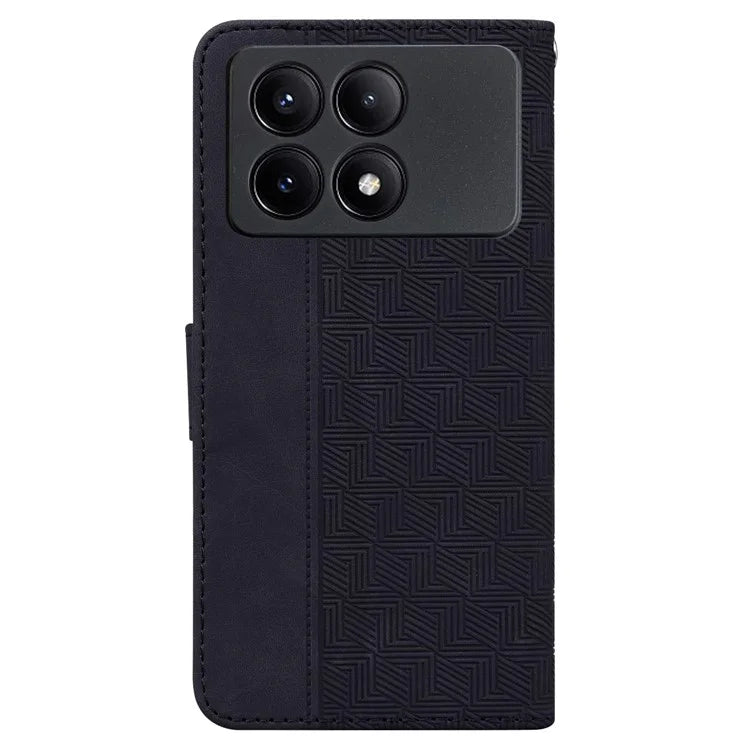 For Xiaomi Poco X6 Pro 5G / Redmi K70E 5G Anti-Drop PU Leather Cell Phone Case Wallet Stand Cover