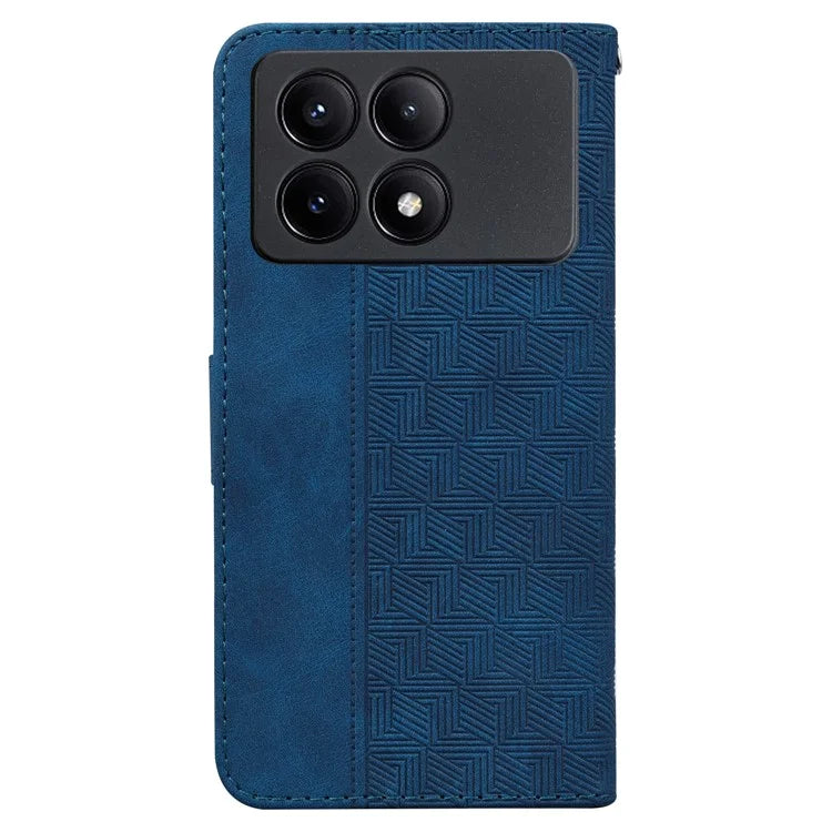 For Xiaomi Poco X6 Pro 5G / Redmi K70E 5G Anti-Drop PU Leather Cell Phone Case Wallet Stand Cover