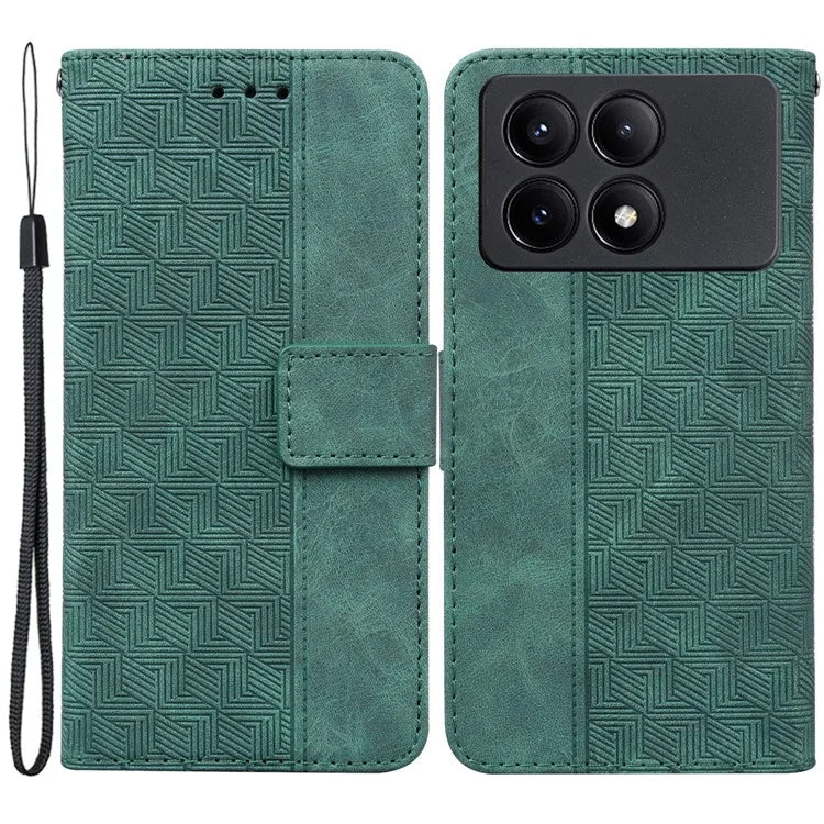 For Xiaomi Poco X6 Pro 5G / Redmi K70E 5G Anti-Drop PU Leather Cell Phone Case Wallet Stand Cover