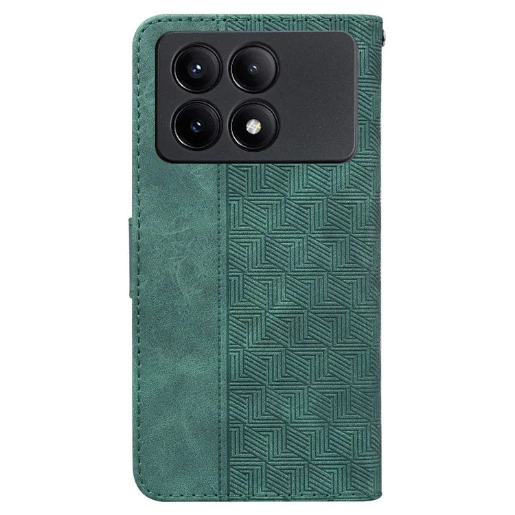 For Xiaomi Poco X6 Pro 5G / Redmi K70E 5G Anti-Drop PU Leather Cell Phone Case Wallet Stand Cover