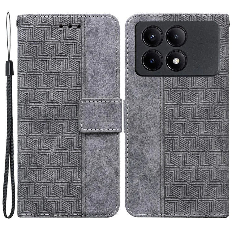 For Xiaomi Poco X6 Pro 5G / Redmi K70E 5G Anti-Drop PU Leather Cell Phone Case Wallet Stand Cover
