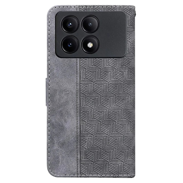 For Xiaomi Poco X6 Pro 5G / Redmi K70E 5G Anti-Drop PU Leather Cell Phone Case Wallet Stand Cover