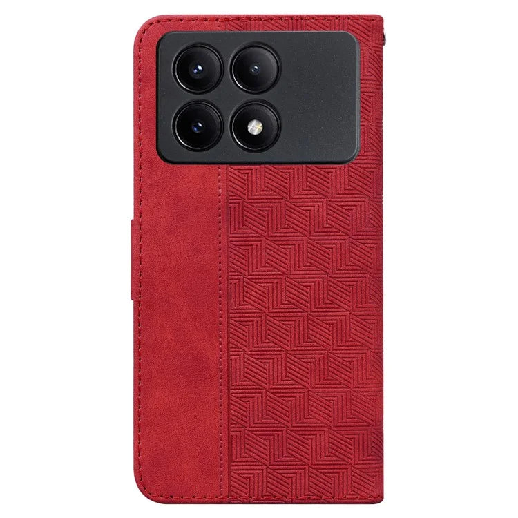 For Xiaomi Poco X6 Pro 5G / Redmi K70E 5G Anti-Drop PU Leather Cell Phone Case Wallet Stand Cover