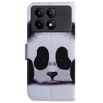 For Xiaomi Redmi K70E 5G / Poco X6 Pro 5G Magnetic Phone Case Leather Pattern Printing Stand Shell