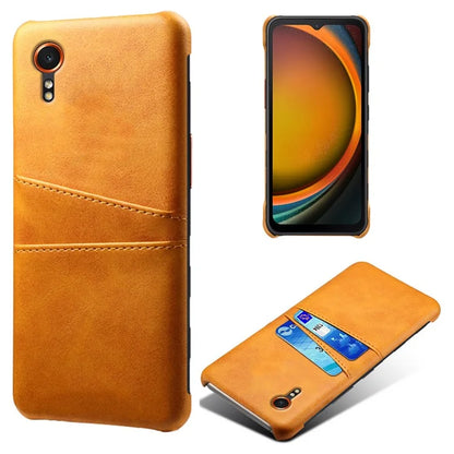 For Samsung Galaxy Xcover 7 Case Hard PC Scratch-proof Phone Cover with Dual Card Holder