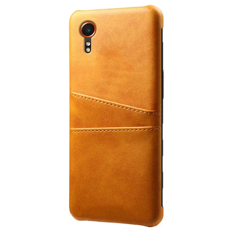 For Samsung Galaxy Xcover 7 Case Hard PC Scratch-proof Phone Cover with Dual Card Holder