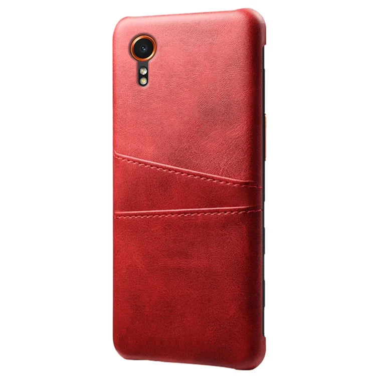 For Samsung Galaxy Xcover 7 Case Hard PC Scratch-proof Phone Cover with Dual Card Holder