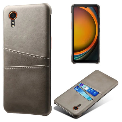 For Samsung Galaxy Xcover 7 Case Hard PC Scratch-proof Phone Cover with Dual Card Holder