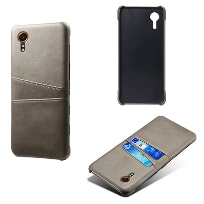 For Samsung Galaxy Xcover 7 Case Hard PC Scratch-proof Phone Cover with Dual Card Holder