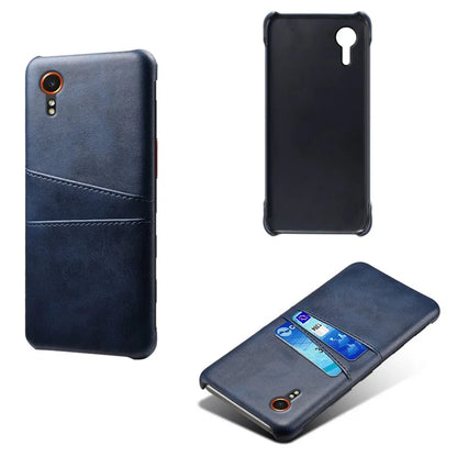 For Samsung Galaxy Xcover 7 Case Hard PC Scratch-proof Phone Cover with Dual Card Holder