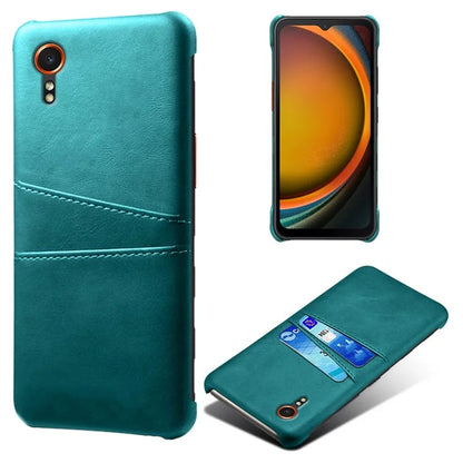 For Samsung Galaxy Xcover 7 Case Hard PC Scratch-proof Phone Cover with Dual Card Holder