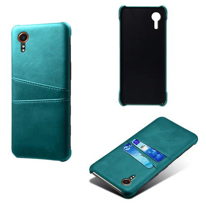 For Samsung Galaxy Xcover 7 Case Hard PC Scratch-proof Phone Cover with Dual Card Holder