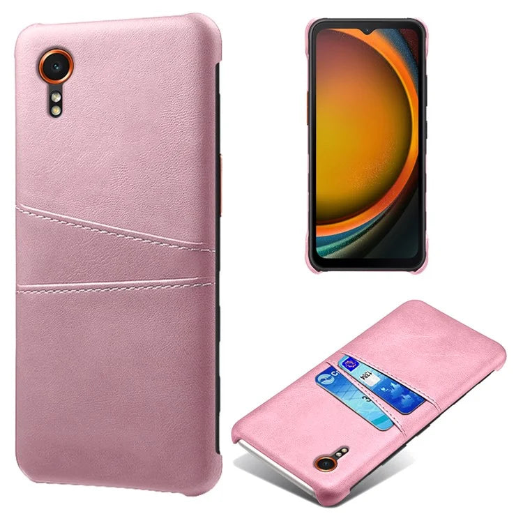 For Samsung Galaxy Xcover 7 Case Hard PC Scratch-proof Phone Cover with Dual Card Holder