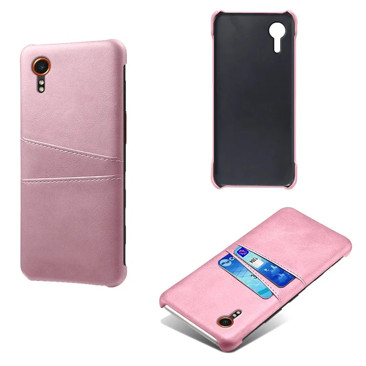 For Samsung Galaxy Xcover 7 Case Hard PC Scratch-proof Phone Cover with Dual Card Holder
