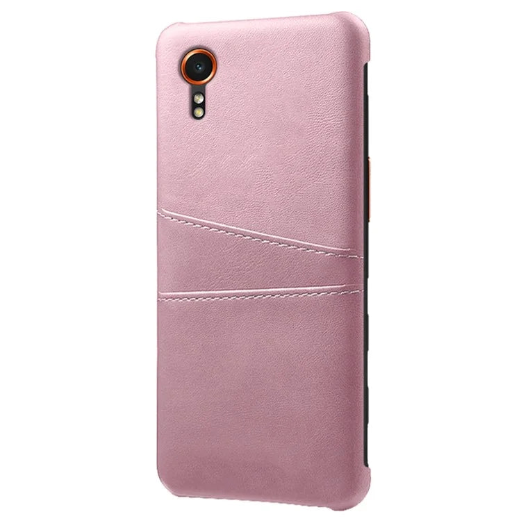 For Samsung Galaxy Xcover 7 Case Hard PC Scratch-proof Phone Cover with Dual Card Holder