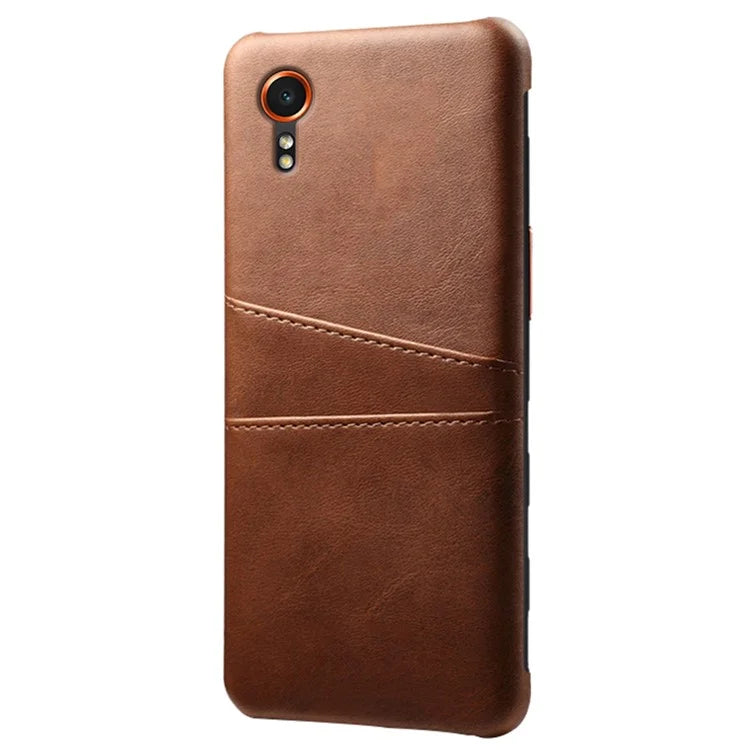For Samsung Galaxy Xcover 7 Case Hard PC Scratch-proof Phone Cover with Dual Card Holder