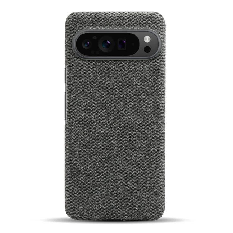 For Google Pixel 9 Pro Case Solid Color PC+Cloth Drop Protection Back Phone Cover