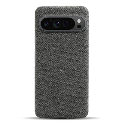 For Google Pixel 9 Pro Case Solid Color PC+Cloth Drop Protection Back Phone Cover