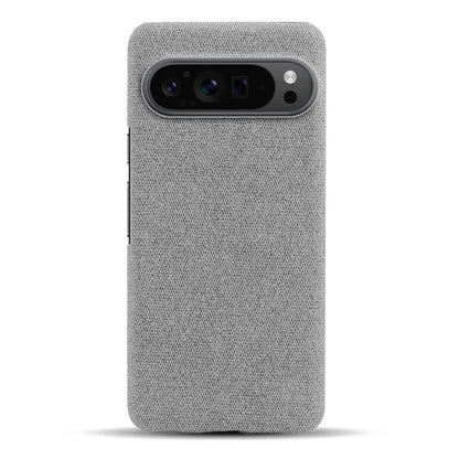 For Google Pixel 9 Pro Case Solid Color PC+Cloth Drop Protection Back Phone Cover