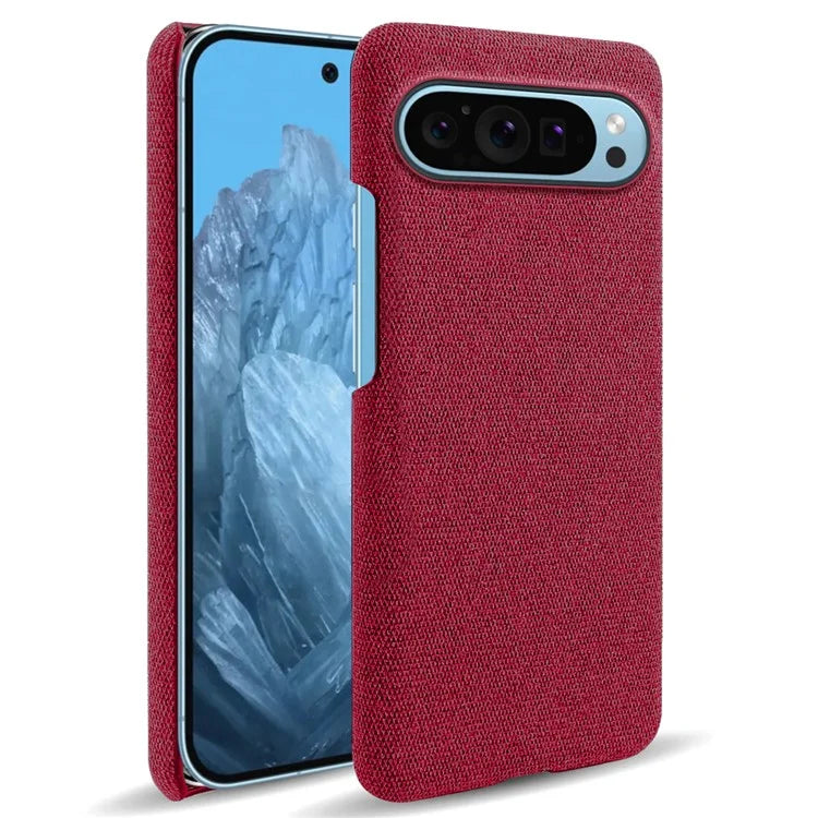 For Google Pixel 9 Case PC+Cloth Drop-resistant Phone Protective Cover