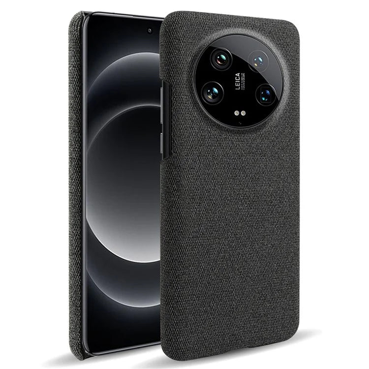 For Xiaomi 14 Ultra Shockproof Case PC+Cloth Slim Mobile Phone Cover
