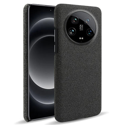 For Xiaomi 14 Ultra Shockproof Case PC+Cloth Slim Mobile Phone Cover