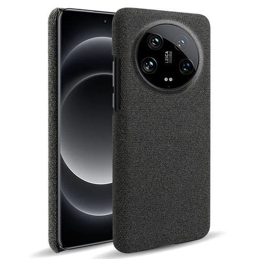 For Xiaomi 14 Ultra Shockproof Case PC+Cloth Slim Mobile Phone Cover