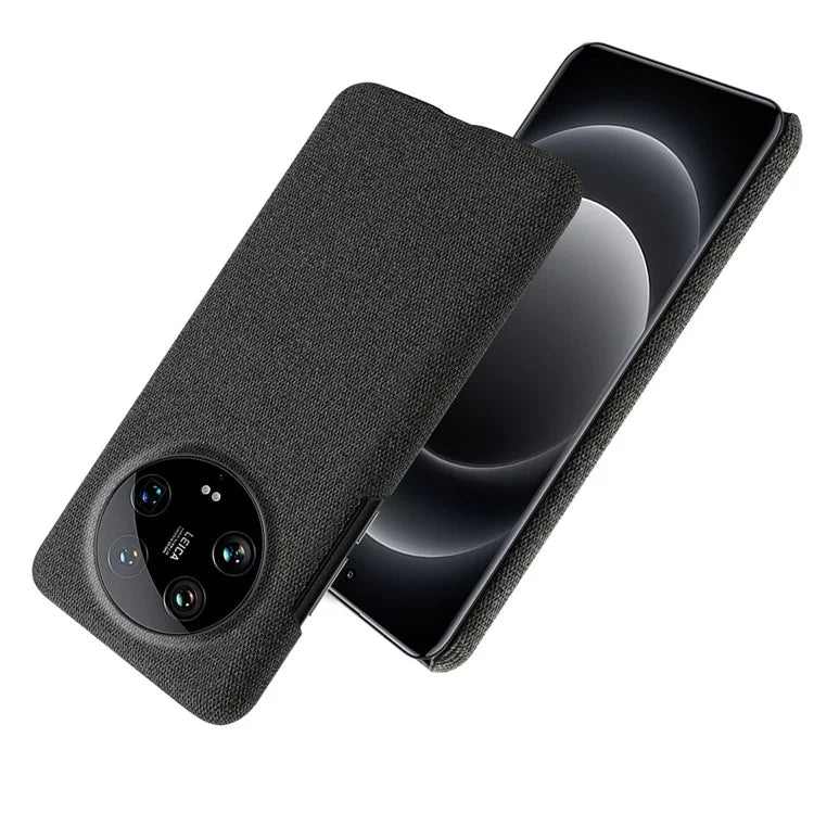 For Xiaomi 14 Ultra Shockproof Case PC+Cloth Slim Mobile Phone Cover