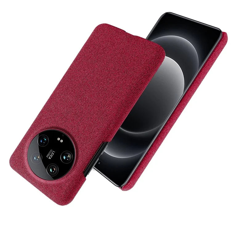 For Xiaomi 14 Ultra Shockproof Case PC+Cloth Slim Mobile Phone Cover