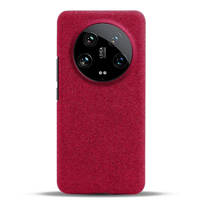 For Xiaomi 14 Ultra Shockproof Case PC+Cloth Slim Mobile Phone Cover