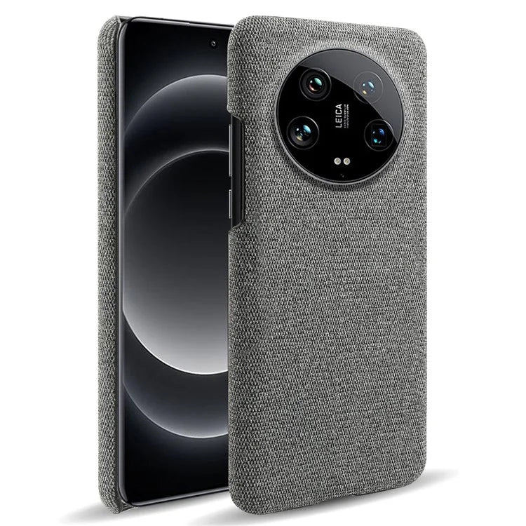 For Xiaomi 14 Ultra Shockproof Case PC+Cloth Slim Mobile Phone Cover