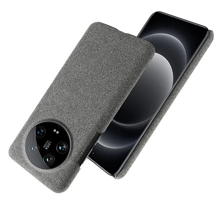For Xiaomi 14 Ultra Shockproof Case PC+Cloth Slim Mobile Phone Cover