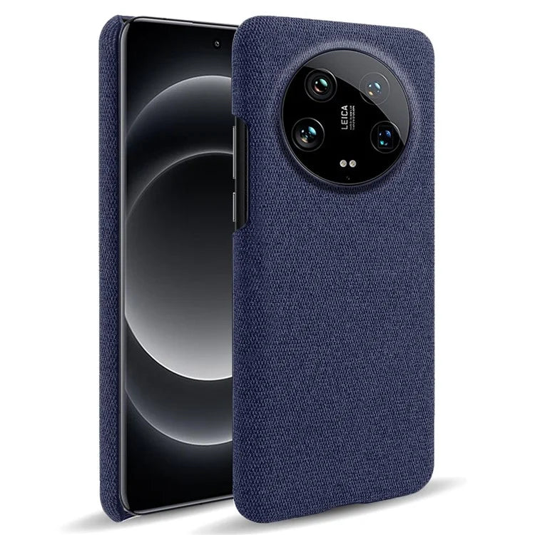 For Xiaomi 14 Ultra Shockproof Case PC+Cloth Slim Mobile Phone Cover