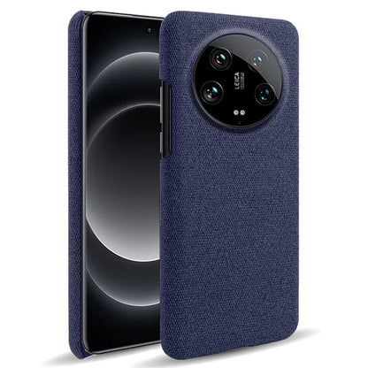 For Xiaomi 14 Ultra Shockproof Case PC+Cloth Slim Mobile Phone Cover