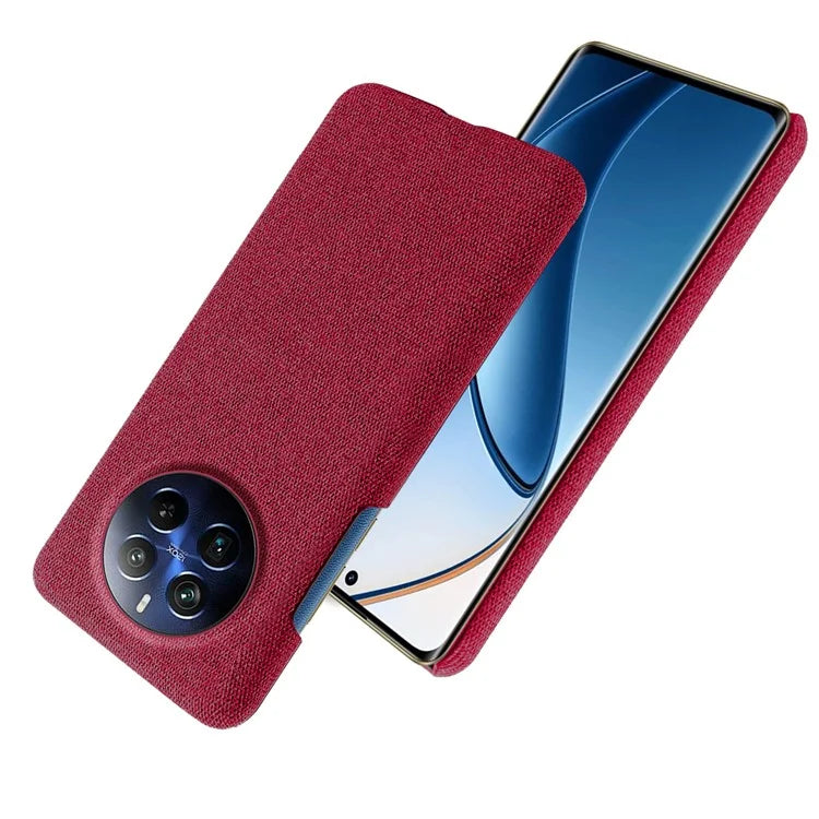 For Realme 12 Pro 5G / 12 Pro+ 5G Case Scratch-resistant PC+Cloth Smart Phone Back Protector