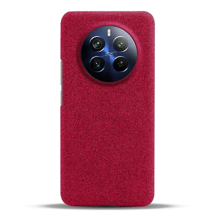 For Realme 12 Pro 5G / 12 Pro+ 5G Case Scratch-resistant PC+Cloth Smart Phone Back Protector