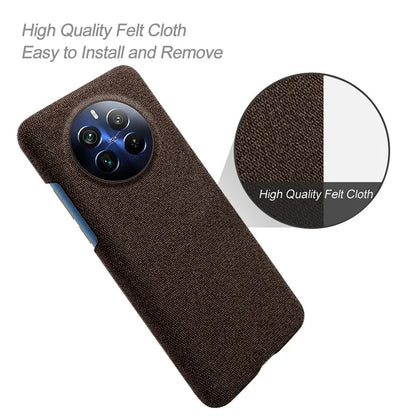 For Realme 12 Pro 5G / 12 Pro+ 5G Case Scratch-resistant PC+Cloth Smart Phone Back Protector