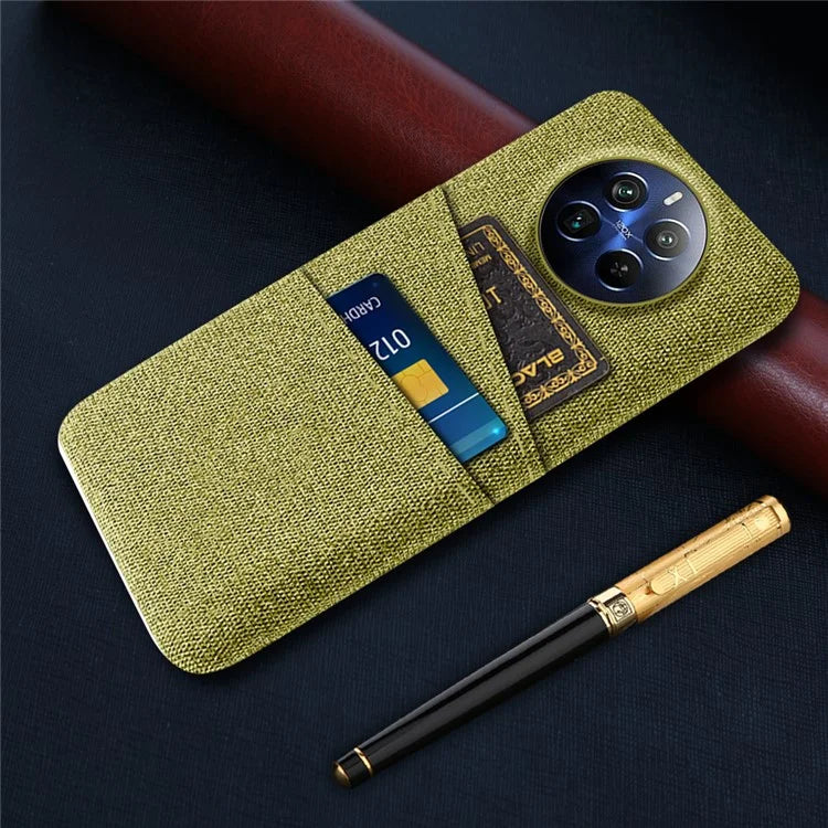 For Realme 12 Pro 5G / 12 Pro+ 5G Case Cloth Texture Scratch-resistant Phone Shell with Dual Card Holder