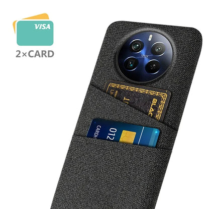 For Realme 12 Pro 5G / 12 Pro+ 5G Case Cloth Texture Scratch-resistant Phone Shell with Dual Card Holder
