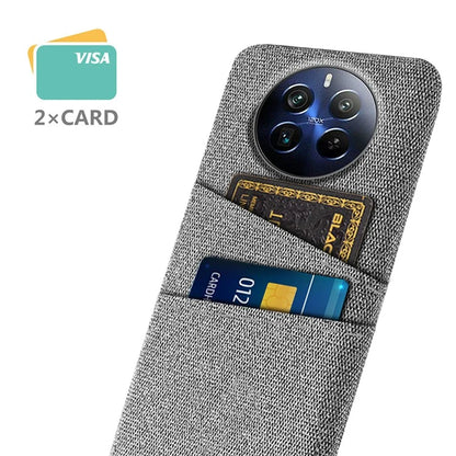 For Realme 12 Pro 5G / 12 Pro+ 5G Case Cloth Texture Scratch-resistant Phone Shell with Dual Card Holder