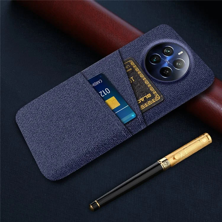For Realme 12 Pro 5G / 12 Pro+ 5G Case Cloth Texture Scratch-resistant Phone Shell with Dual Card Holder