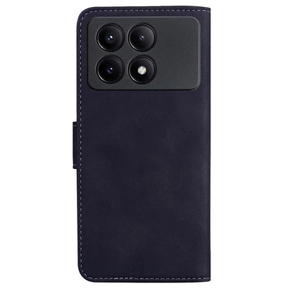 For Xiaomi Redmi K70E 5G / Poco X6 Pro 5G Case PU Leather Phone Protector Pure Color Protective Phone Stand