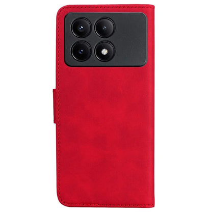 For Xiaomi Redmi K70E 5G / Poco X6 Pro 5G Case PU Leather Phone Protector Pure Color Protective Phone Stand