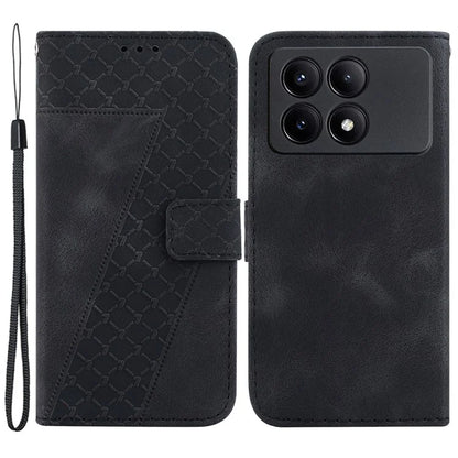 For Xiaomi Redmi K70E 5G / Poco X6 Pro 5G Case 7-Shape Imprinted Phone Wallet Cover