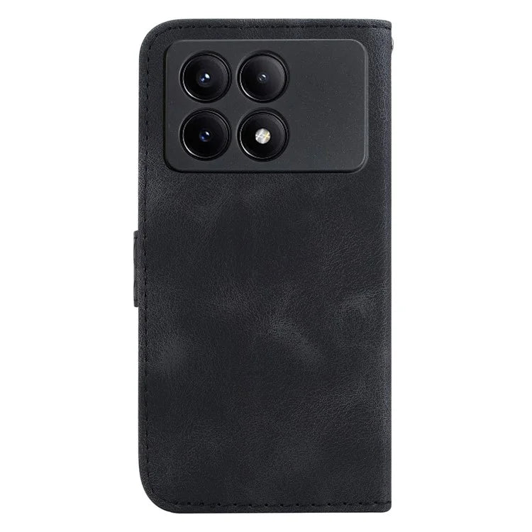 For Xiaomi Redmi K70E 5G / Poco X6 Pro 5G Case 7-Shape Imprinted Phone Wallet Cover