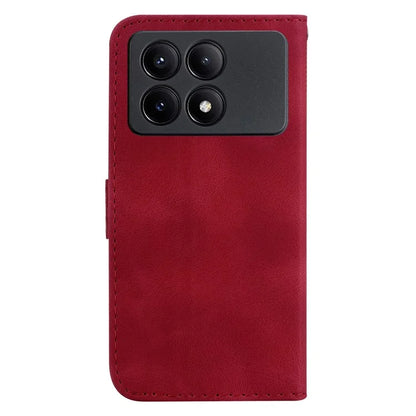 For Xiaomi Redmi K70E 5G / Poco X6 Pro 5G Case 7-Shape Imprinted Phone Wallet Cover
