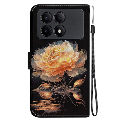 For Xiaomi Redmi K70E 5G / Poco X6 Pro 5G Case Anti-fall Leather Pattern Printing Phone Cover