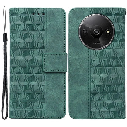 For Xiaomi Redmi A3 Cell Phone Case Leather Cover Phone Protective Shell Geometry Design