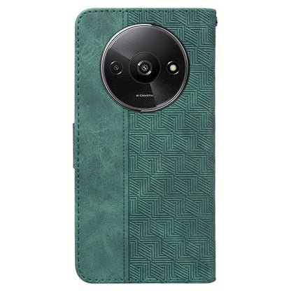 For Xiaomi Redmi A3 Cell Phone Case Leather Cover Phone Protective Shell Geometry Design